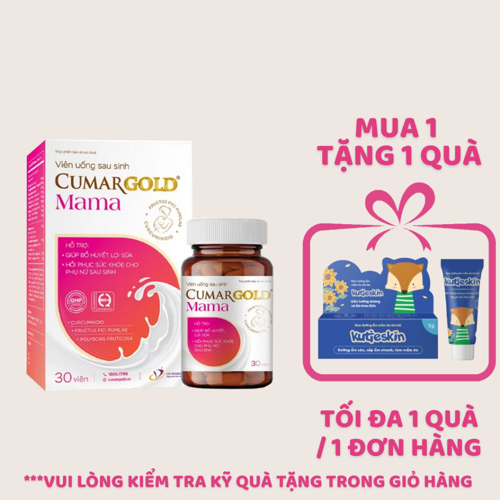 Viên Uống Lợi Sữa Cumargold Mama Lọ 30 Viên