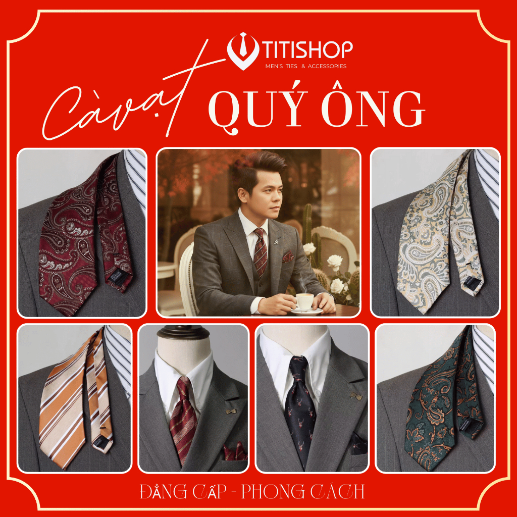 ( Hỏa Tốc ) Sét Bộ 2 Món Caravat & Khăn Cài Túi Quý Ông 8CM | Càvat Quý ông |  Pocket Square | Caravat Hàn Quốc | CV1084