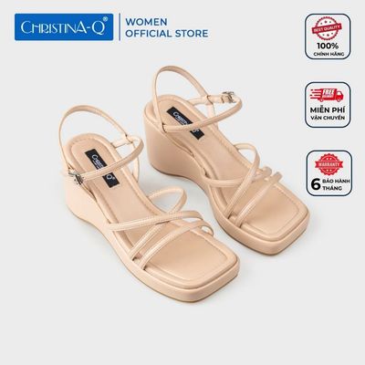 Giày Sandals Nữ Đế Xuồng CHRISTINA-Q XDX159G