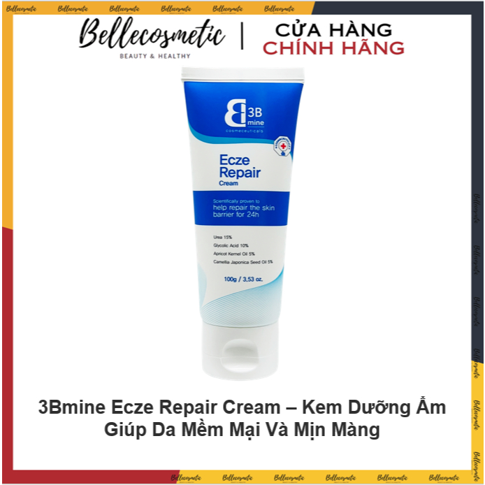 [Hàng cty] 3Bmine Ecze Repair Cream – Kem Dưỡng Ẩm Giúp Da Mềm Mại Và Mịn Màng