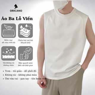 Áo ba lỗ thể thao nam Oricano basic form rộng cotton phiên bản Premium thấm hút khử mùi hôi tốt TT02