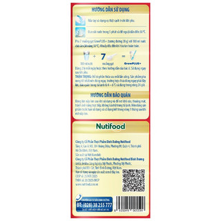 Sữa bột NutiFood Growplus đỏ 1.5kg (các độ tuổi)