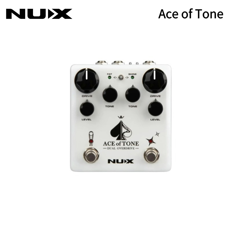 Pedal Dual Overdrive NUX Ace of Tone - 2 Chế Độ, Chỉnh Thứ Tự Tín Hiệu