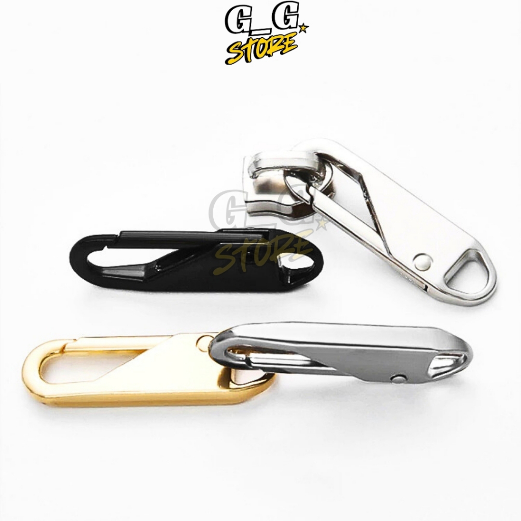 Combo 5 Khóa Kéo Thay Thế Đa Năng, Đầu Kéo Khóa Kim Loại, Dùng Cho Túi Xách, Quần Áo, Balo - GGStore