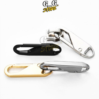 Combo 5 Khóa Kéo Thay Thế Đa Năng, Đầu Kéo Khóa Kim Loại, Dùng Cho Túi Xách, Quần Áo, Balo - GGStore