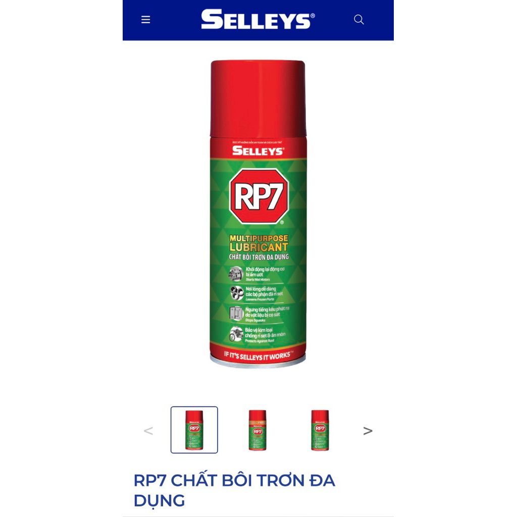 [Hàng chính hãng] Dầu RP7 Selleys loại 175g bôi trơn, chống rỉ sét