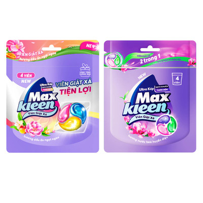 [GIFT] Túi viên Giặt xả / Chai giặt xả MaxKleen (mùi ngẫu nhiên)