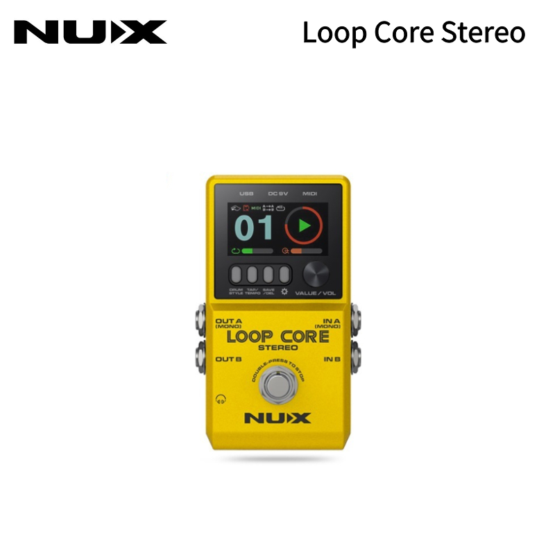 Bộ Loop Stereo & MIDI NUX Loop Core Stereo - 99 Bộ Nhớ, Màn Hình Màu, 6 Giờ Thu