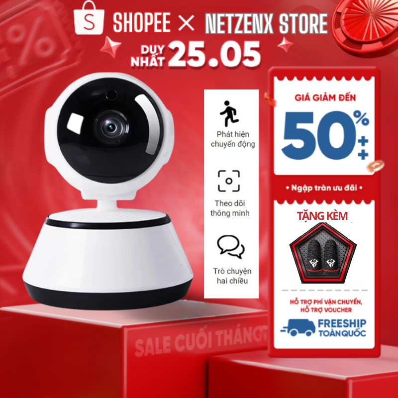 CCTV Kết nối WiFi Camera an ninh V380 Max Q1 nhà thông minh IP Camera Baby/Pet/Nanny HD 1080P Máy ản
