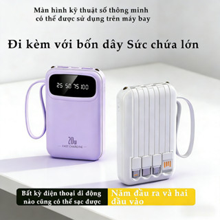 Sạc dự phòng mini 20000mAh dung lượng lớn thiết kế mini tiện lợi cho điện thoại và thiết bị di động