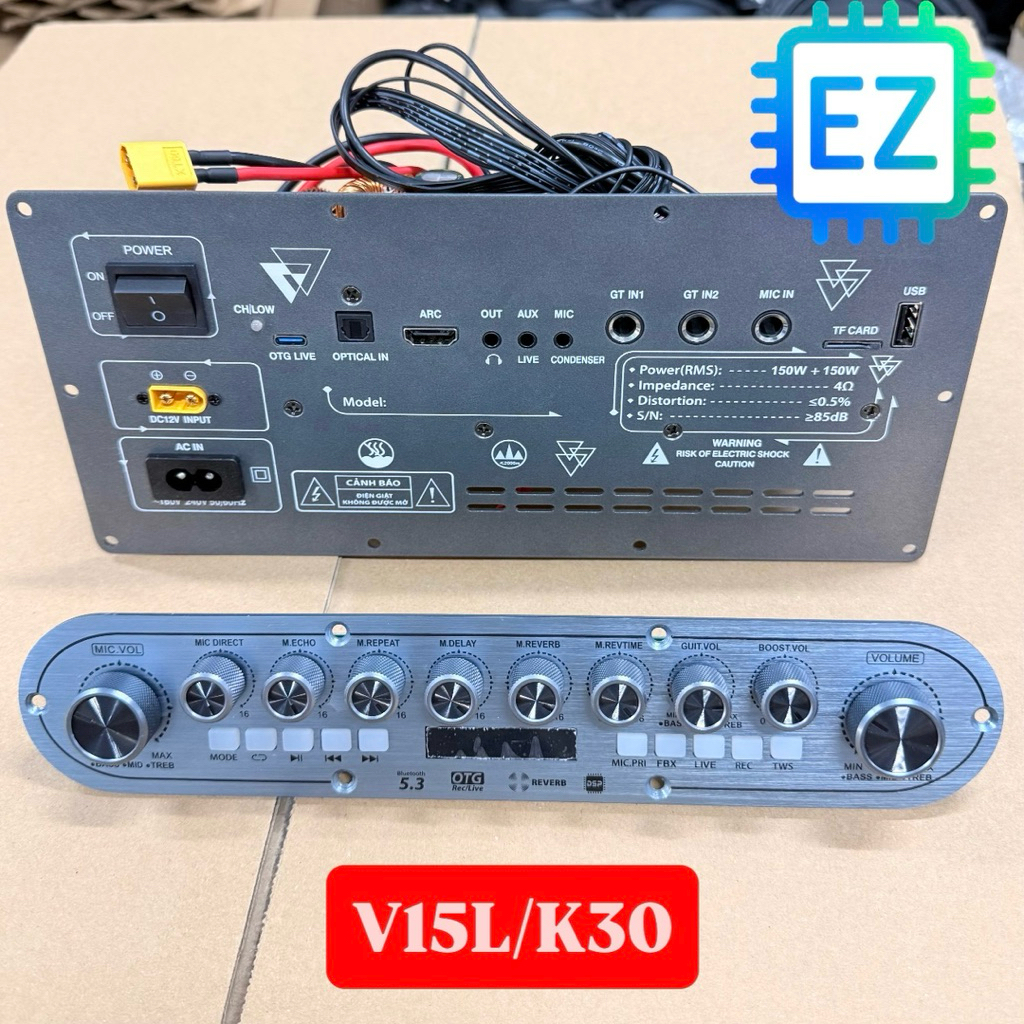 V152L - Mạch loa Karaoke Stereo 150W x2, công nghệ DSP có reverb cực hay