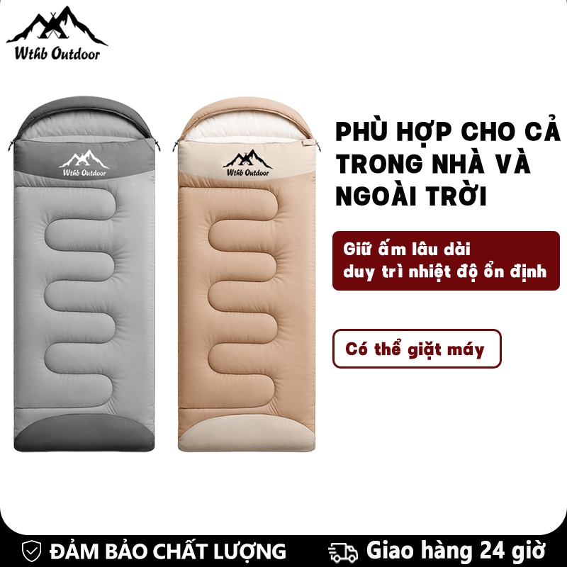 WTHB Outdoor túi ngủ văn phòng siêu nhẹ, túi ngủ gấp gọn bể mặt chống thấm nước,du lịch và dã ngoại