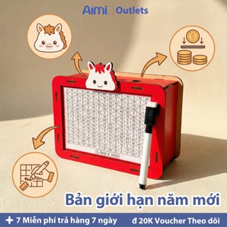 Hộp Tiết Kiệm Gỗ 100 Ngày Thử Thách Nhiều Mẫu, Hỗ Trợ Lên Kế Hoạch Tiết Kiệm Hiệu Quả