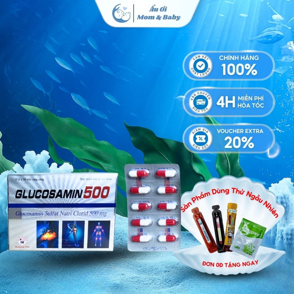 Glucosamin 500 - Rostex - Mediphar USA - Vitamin Thanh Lọc