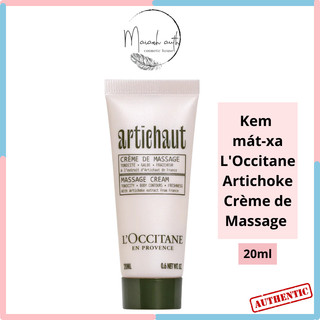 Mini Kem Mát Xa L'Occitane Artichoke Crème de Massage Dưỡng Ẩm Làm Săn Chắc Da 20ml