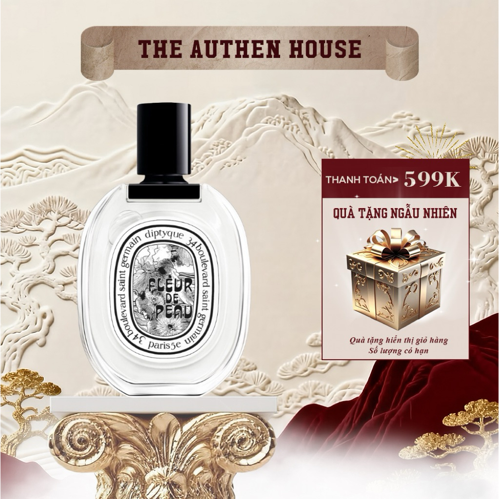 5ml-10ml Nước Hoa Unisex Diptyque Fleur De Peau EDT - The Authen House