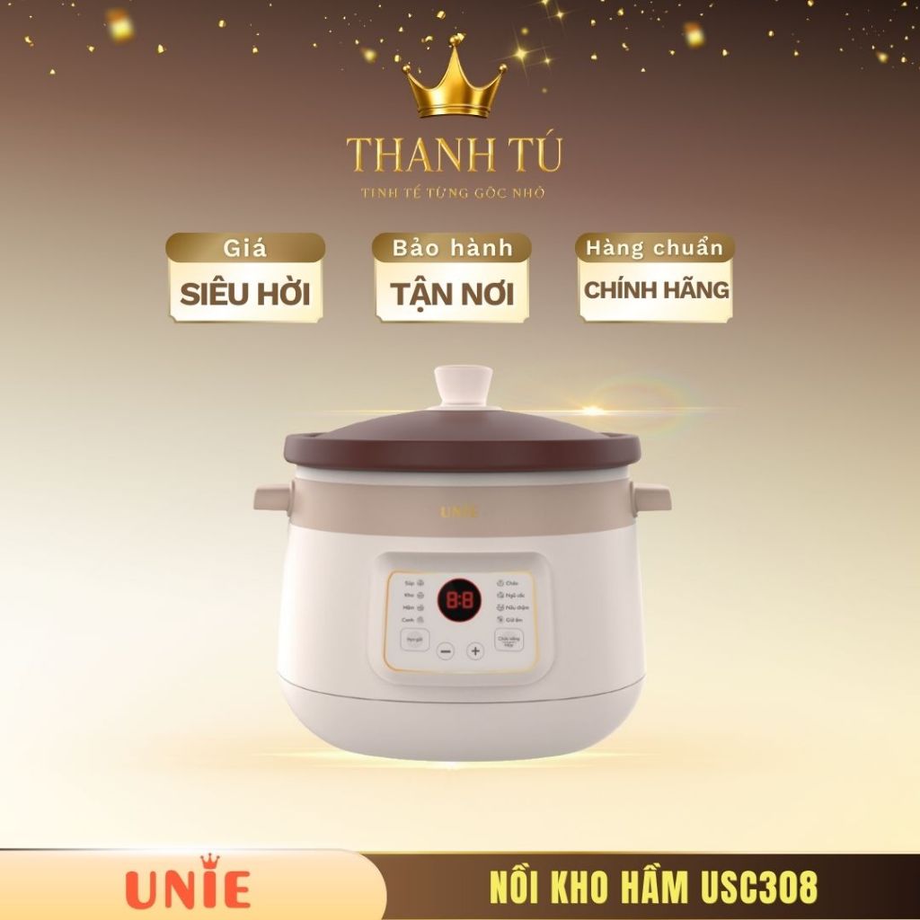Nồi Kho Hầm Điện UNIE USC308 – Hầm Mềm, Giữ Trọn Dinh Dưỡng
