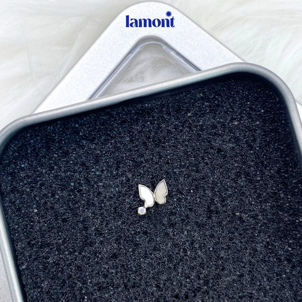 Khuyên Titan Bướm Thạch (F136) • Lamontshop