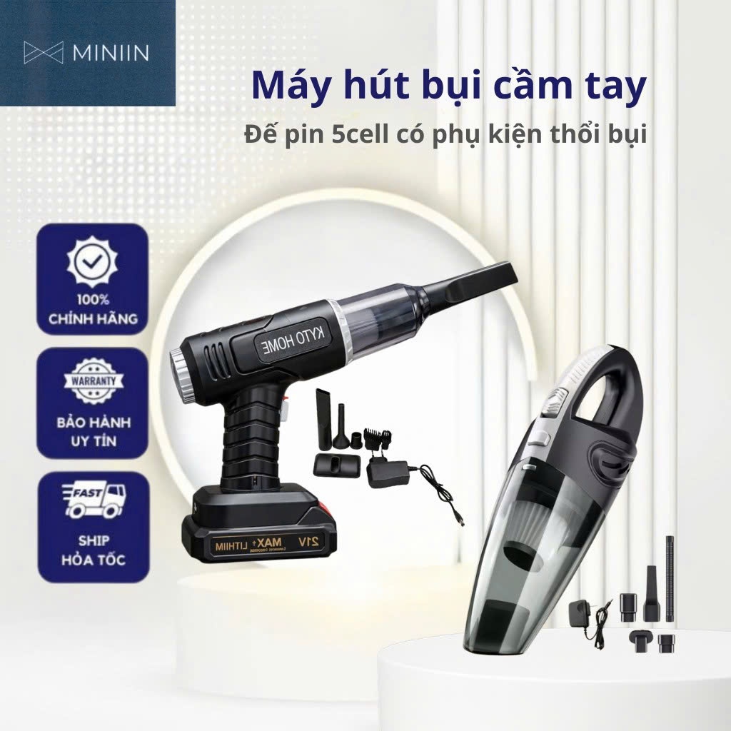Máy Hút Bụi Không Dây Cầm Tay MINIIN Đa Năng