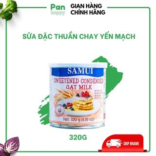 Sữa đặc thuần chay 100% từ dừa 320g (không đường, có đường, vị yến mạch)