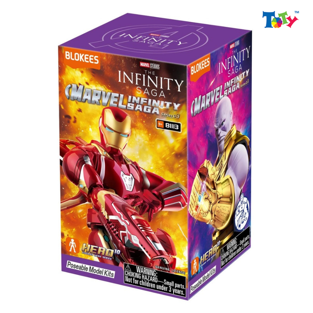 (Chính Hãng Blokees) Mô Hình Hộp Mù Marvel Infinity SAGA - GV03 - EM03