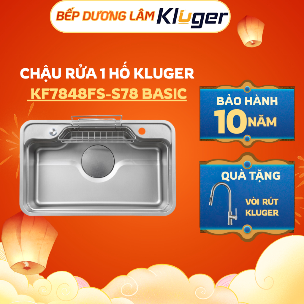 Chậu rửa bát Kluger KF7848FS – S78 Basic | Bồn rửa chén Kluger KF7848FS – S78 Basic