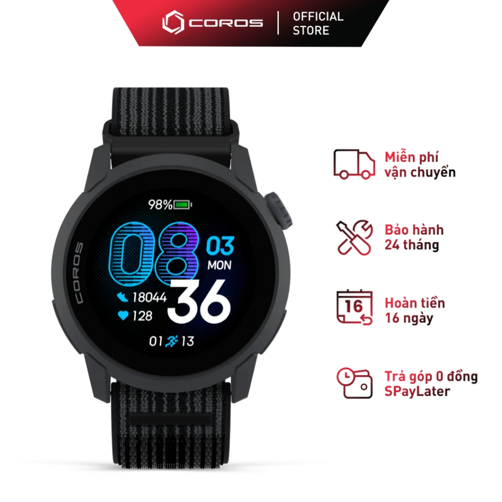 Đồng Hồ Thể Thao COROS PACE 4 - Nylon - Bảo Hành Chính Hãng 24 Tháng | BigBuy360 - bigbuy360.vn