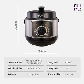 Nồi Áp Suất Điện Đa Năng Thái Lan Sharp KS-180S Dung Tích 6 Lít Lòng Nồi Inox 304