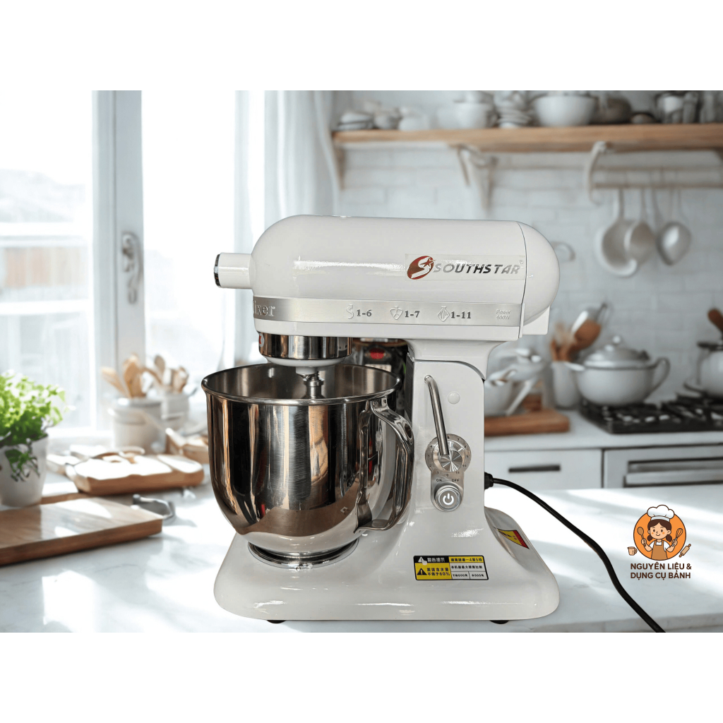 Máy đánh kem Southstar 7L – Đánh trứng, đánh kem, nhào bột làm bánh chuyên nghiệp