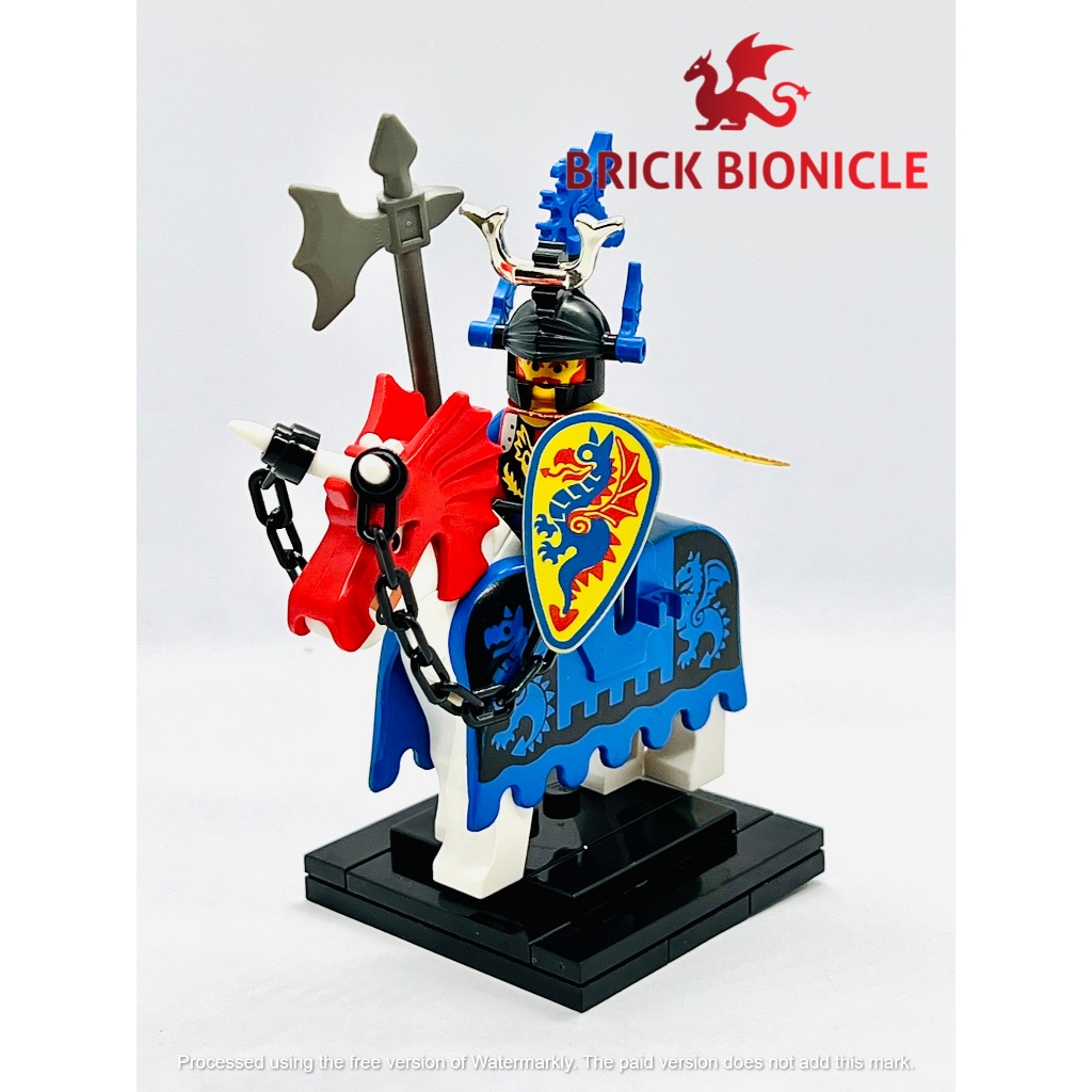 LEGO CASTLE - ĐỒ CHƠI HIỆP SĨ - DRAGON MASTER WITH BLUE DRAGON HORSE BARDING