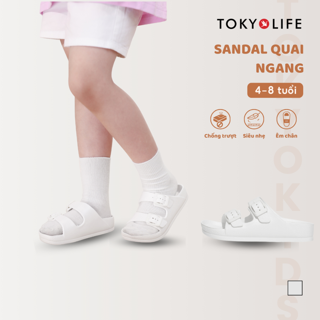 Dép quai ngang trẻ em siêu nhẹ TOKYOLIFE dép lê trẻ em chống trượt size 24-29 40002216