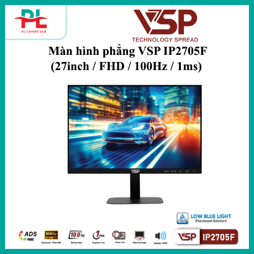 Màn hình văn phòng VSP IP2705F (27inch / IPS / FHD / 100Hz / 1ms) - Bảo Hành 36 Tháng