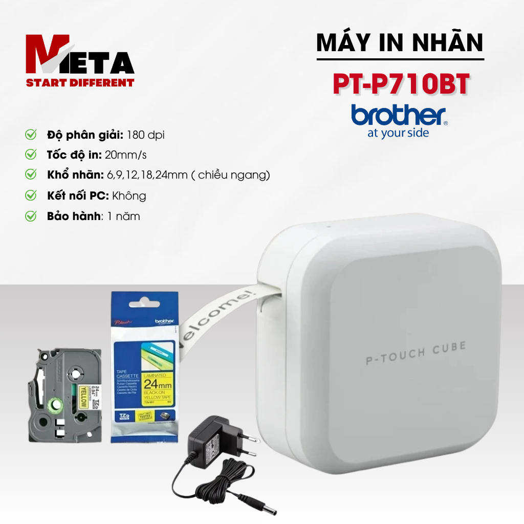 Máy in nhãn Brother P-Touch Cube PT-P710BT