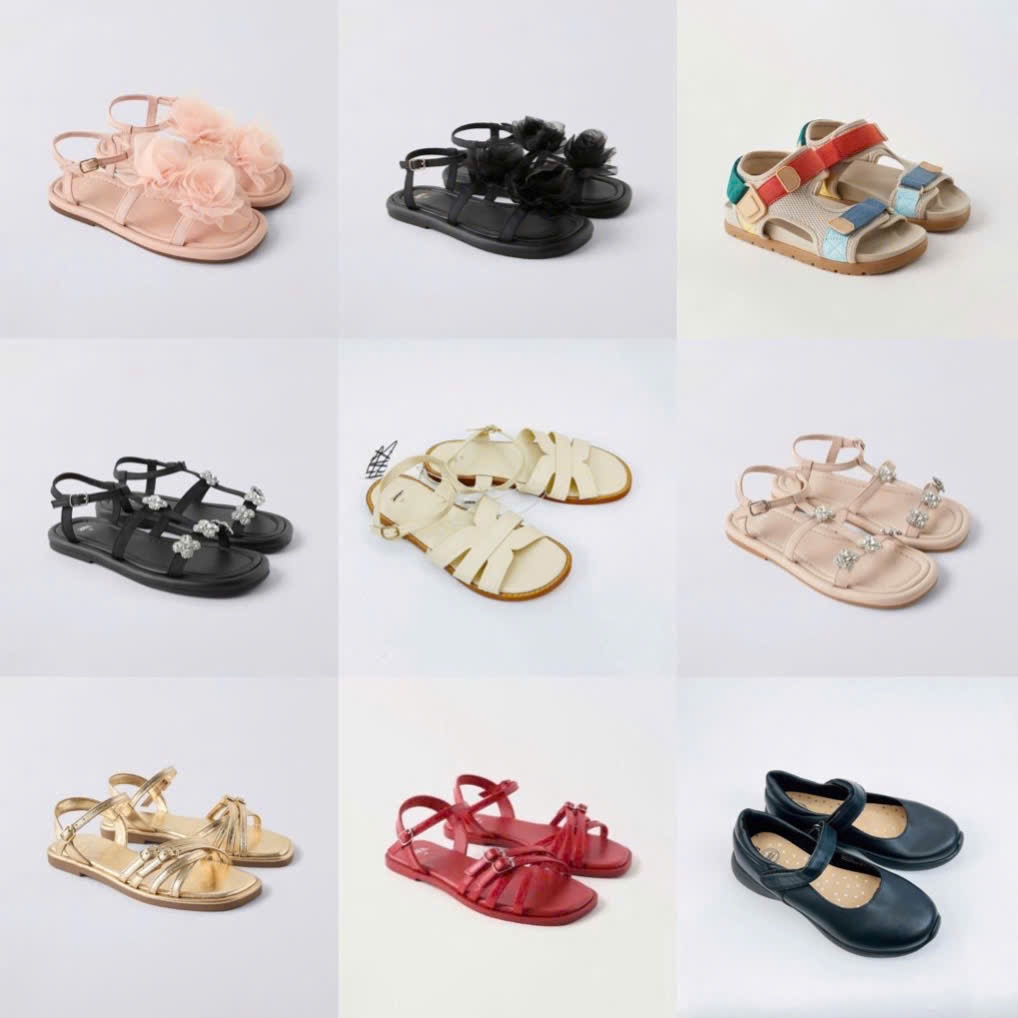 Size 29-39 (18.3-24.8cm) - Giày bé gái xuất xịn G1