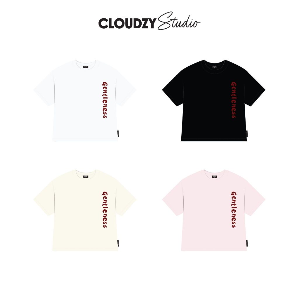 Áo Babytee Nữ GENTLE Cloudzy Studio Premium Cotton 260gsm 2 Chiều Form Rộng Local Brand Chính Hãng