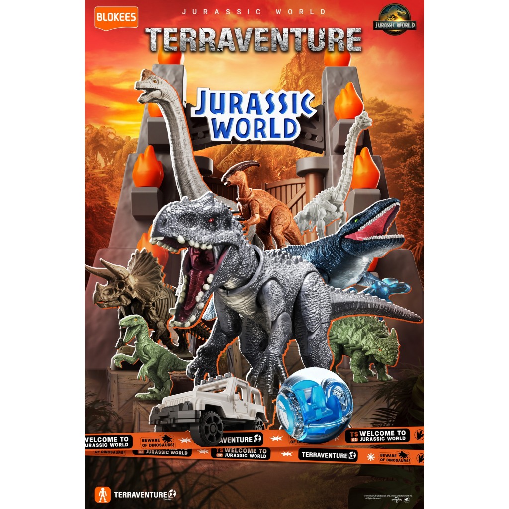 Mô Hình Hộp Mù Lắp Ráp Jurassic World Terraventure TS02 - Blokees - EJ02