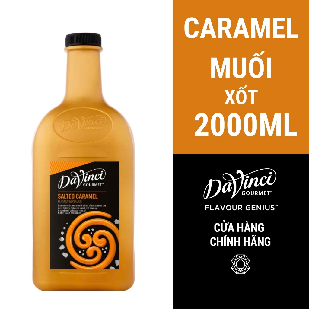Xốt Caramel Muối Mặn / Salted Caramel Sauce - DaVinci Gourmet (2L)