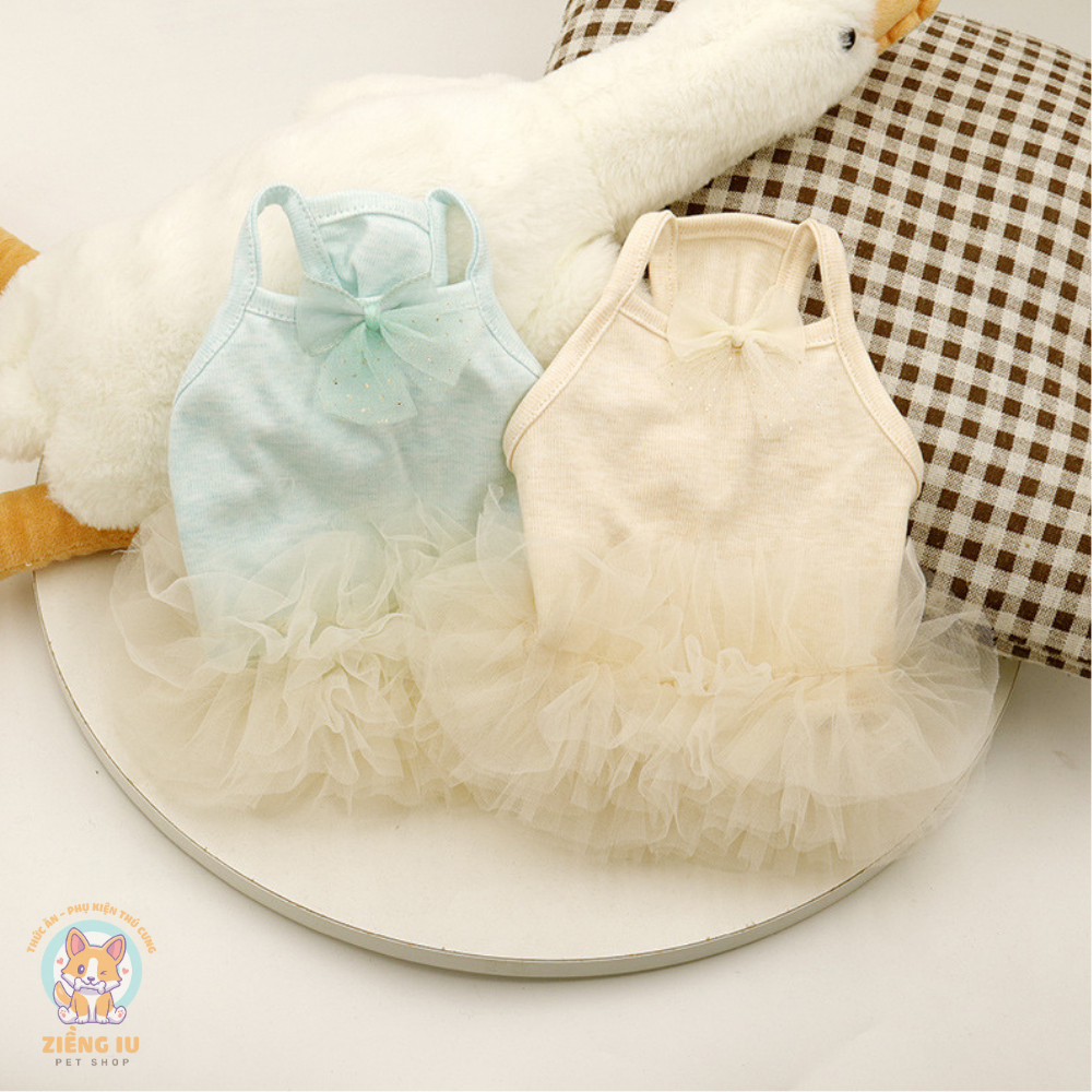 Váy Ba Lê Công Túa (Tặng kẹp nơ) cho thú cưng - Áo, váy cho chó mèo, thú cưng - Ziềng iu Petshop