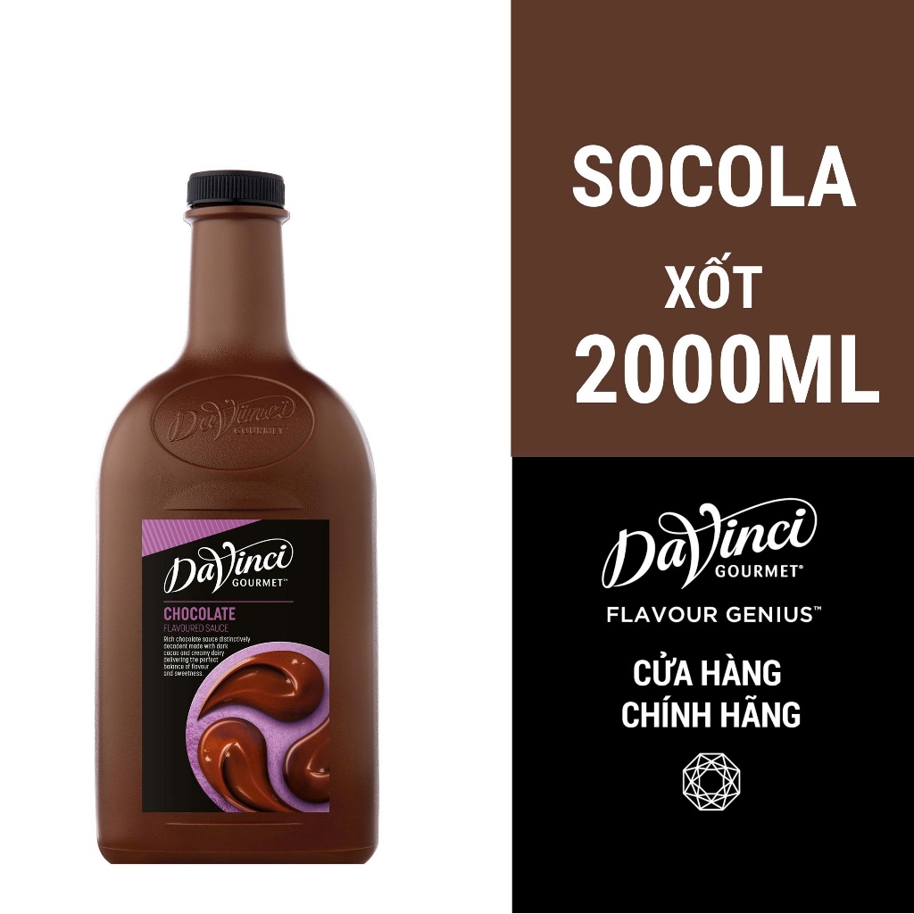 Xốt Socola / Chocolate Sauce - DaVinci Gourmet (2L)