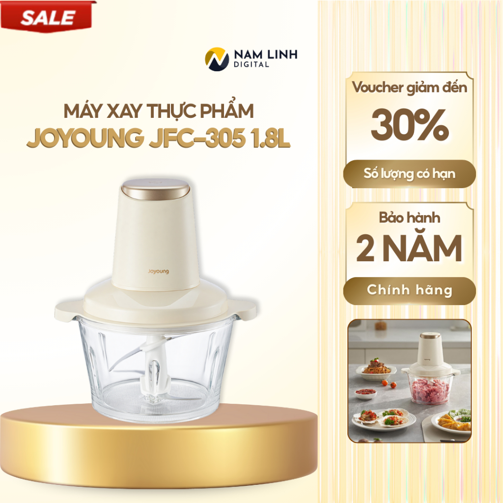 Máy xay thực phẩm Joyoung JFC-305 1.8L - Công suất 300W, công nghệ cắt nghiêng
