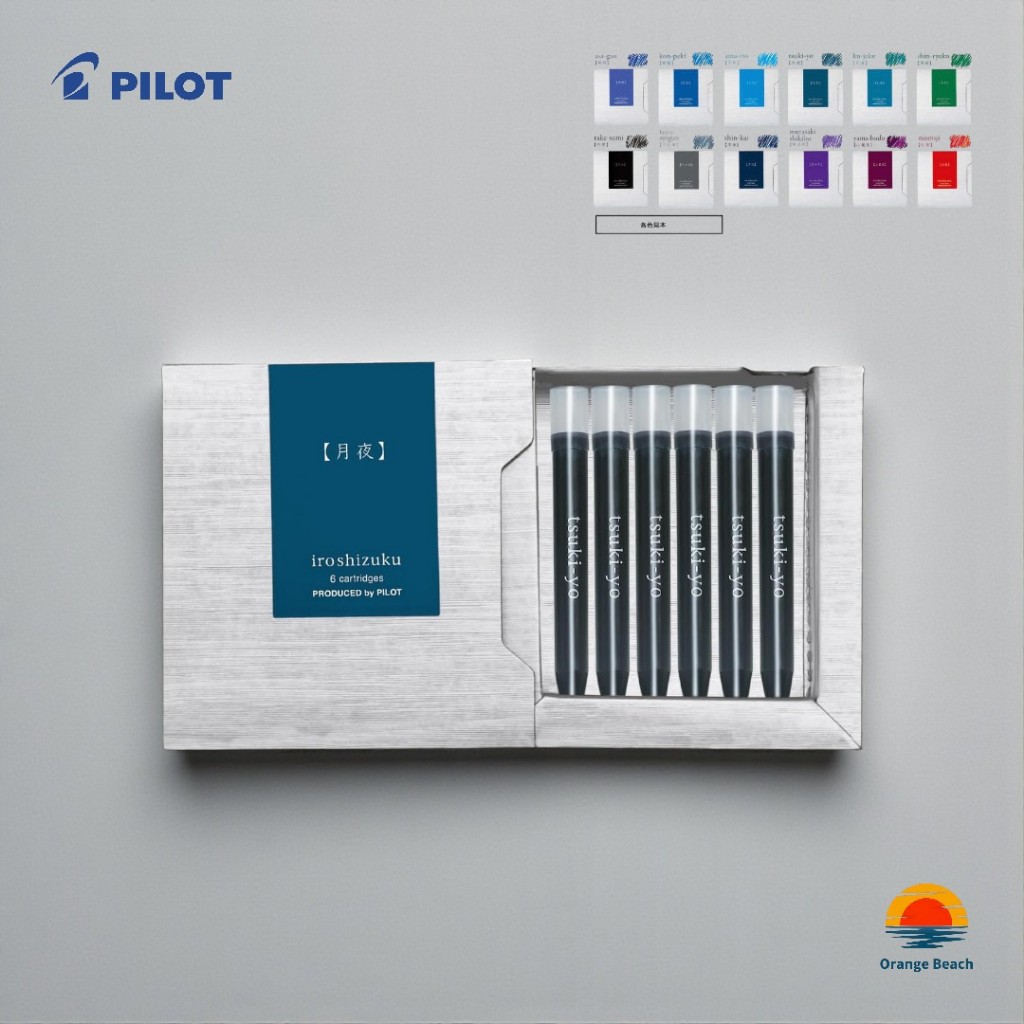 Pilot Iroshizuku Cartridge Ink/Ống mực bút máy/Hộp 6 ống/Made in Japan/Pilot/Namiki/Sắc nét