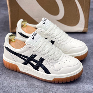 Giày Sneaker Nam Nữ Phong Cách Thể Thao, Đế Gum Cao Su Chống Trượt, Da PU Trắng Đen, Đi Học Đi Chơi