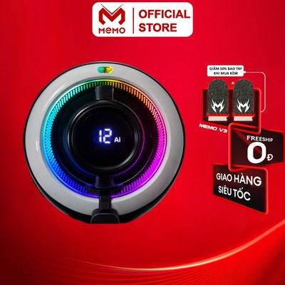Sò lạnh tản nhiệt MEMO CX17 gaming làm mát tối ưu tăng fps hỗ trợ chụp ảnh chơi game mượt mà Liên Quân FF PUBG WR
