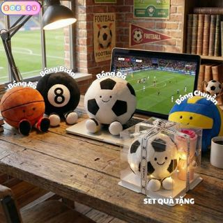 Gấu Bông Quả Bóng Đá,Bóng Bida,Bóng Chuyền, Bóng Rổ Làm Quà Tặng Sinh Nhật Cho Bạn Trai,Bé Trai