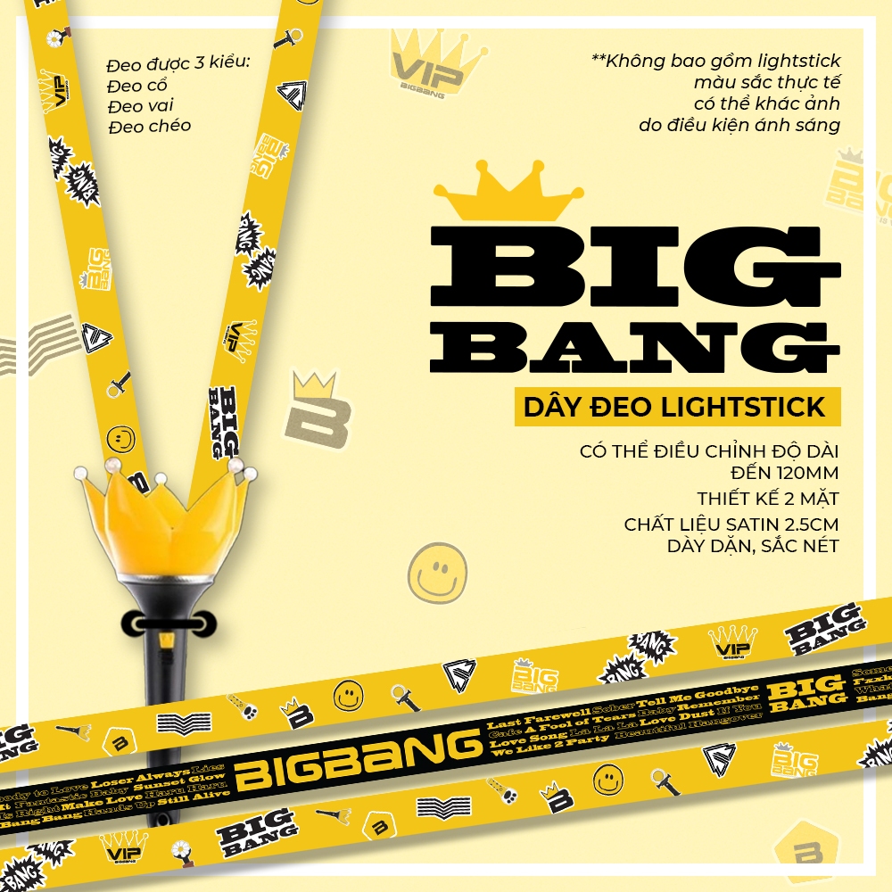 Dây đeo lightstick BIGBANG (giá sỉ inbox)
