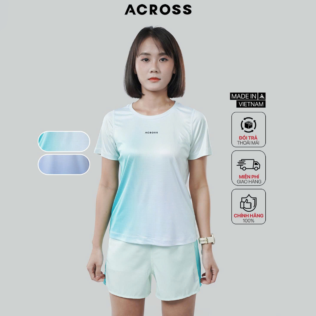 Set đồ thể thao nữ Across Powerstrike co giãn, thoáng khí, thấm hút - Phù hợp chạy bộ, gym.