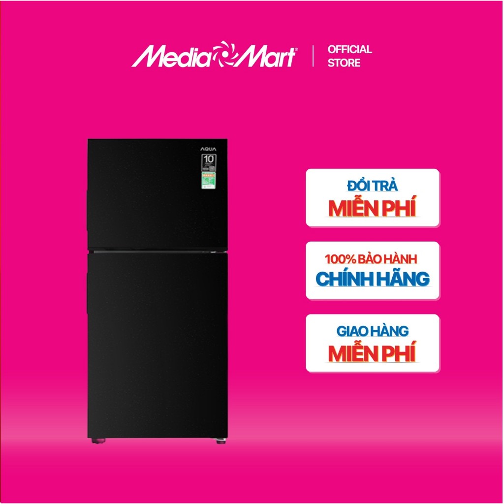 Miễn phí Ship - Tủ lạnh 189 Lít Aqua Inverter  AQR-T220FA(FB) Bảo hành chính hãng