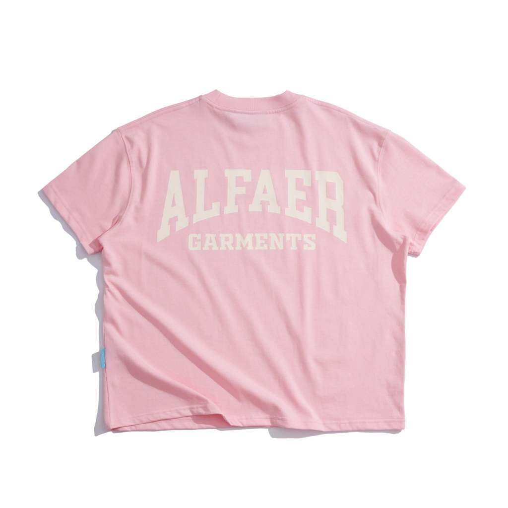 ÁO "ALFAER" BIG LOGO T-SHIRT -BABY PINK