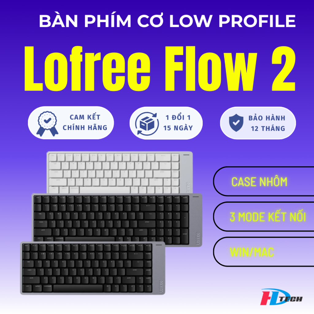 Bàn phím cơ Lofree Flow2 - Bàn phím cơ Lofree Flow 2 bàn phím cơ low profile cao cấp