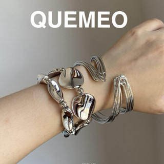 HOẢ TỐC Bộ Trang Sức Vòng Tay 3 Món Kim Loại KILALA QUEMEO Thiết Kế Độc Đáo Âu Mỹ Cá Tính